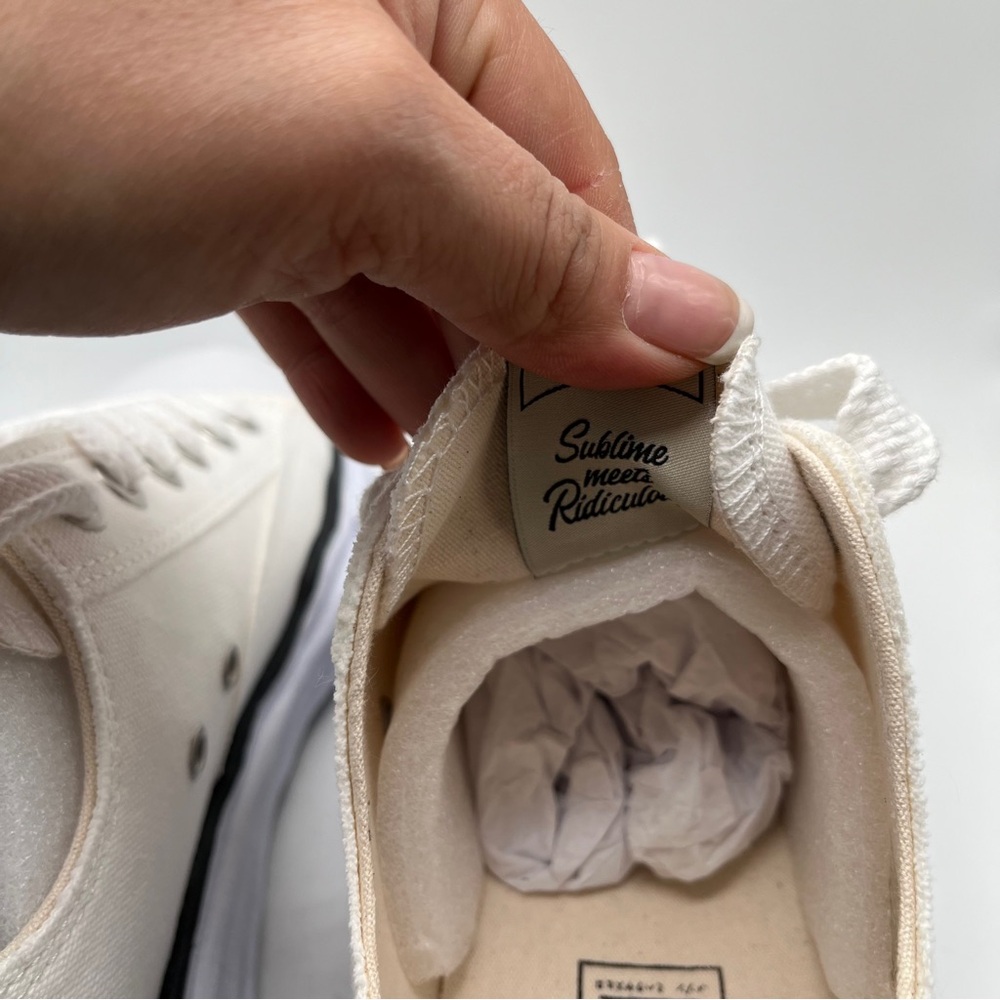 NWB MAISON MIHARA YASUHIRO
PETERSON LOW OG SOLE CANVAS SNEAKER - WHITE size 42 - Picture 9 of 12